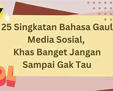 Cc Adalah Singkatan Dari Bahasa Gaul